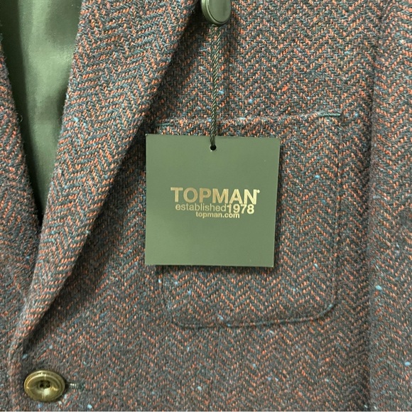 NWT TOPMAN TWEED BLAZER - Picture 5 of 13
